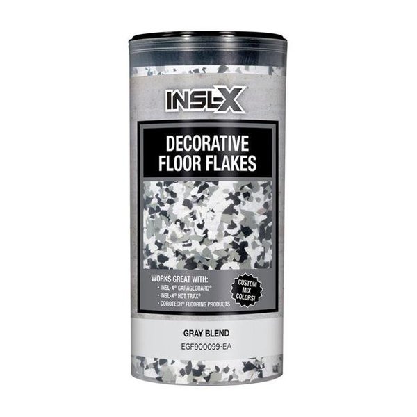 Insl-X By Benjamin Moore Insl-X 1895291 Flat Gray Blend Decorative Color Flakes & Chips; 10 oz 1895291